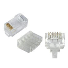 Crystal rj45 conectores fêmea, cat5e cat6 cat7 rj45 plug / rj45 conector preço barato